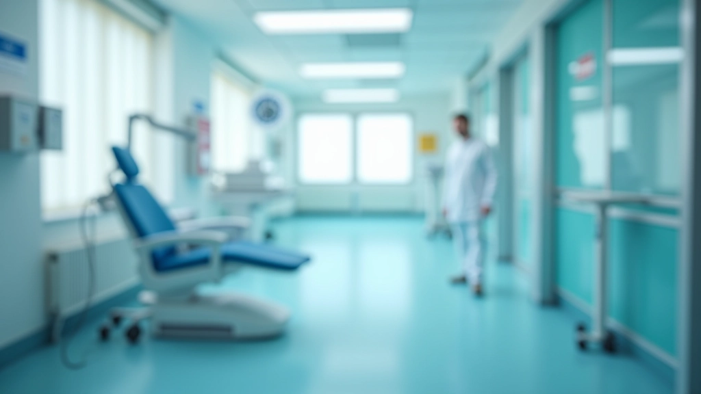 Patient in modernem Krankenzimmer mit medizinischer Ausrüstung