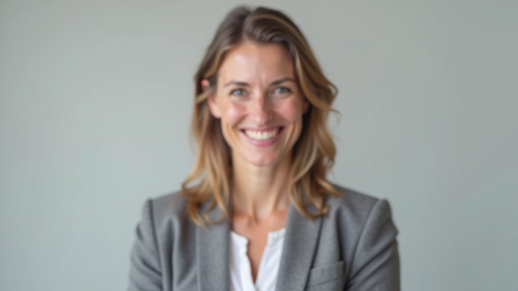 Porträt einer Frau mittleren Alters mit freundlichem Lächeln